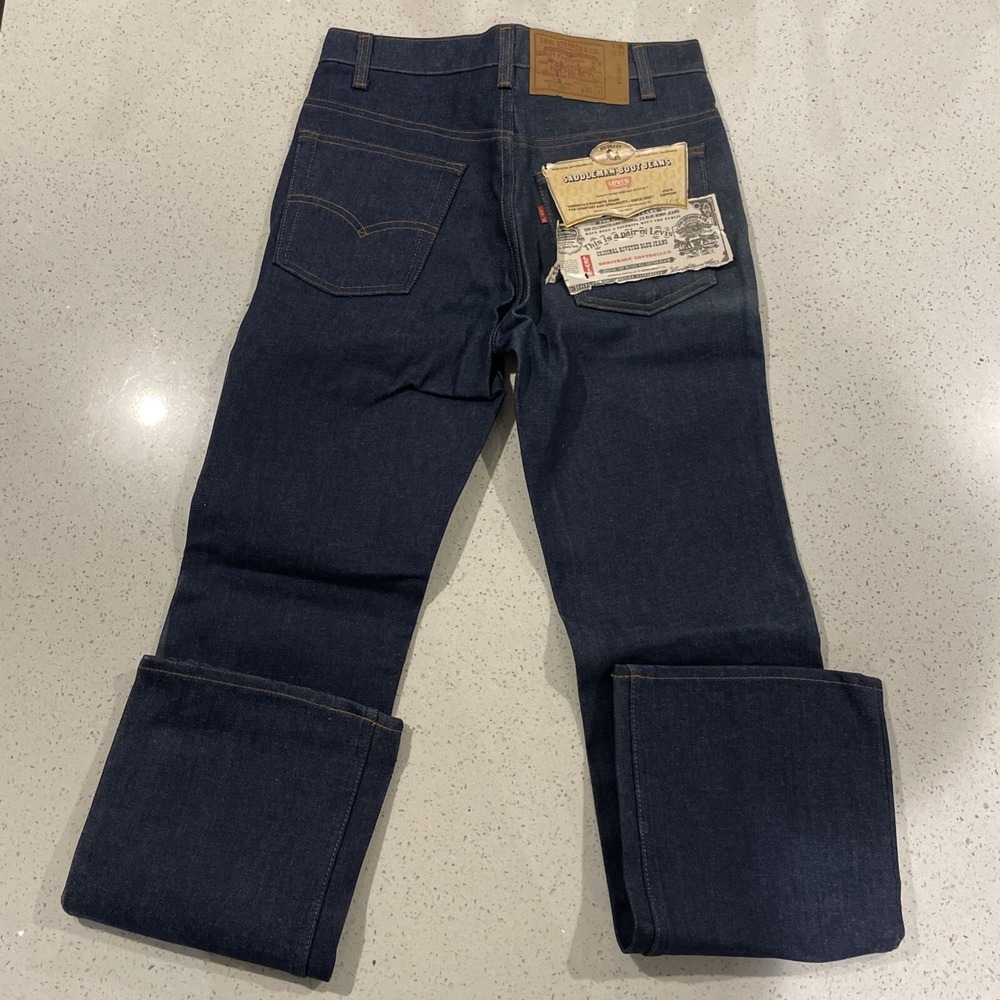 Vintage Levis 505 0217 Vintage Red Tag Men 30x31 Blue Denim Jeans NWT